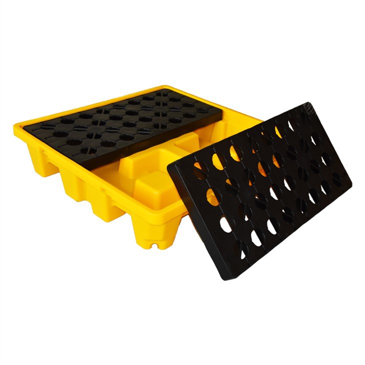 Bundas plastmasas noplūdes paletes ķīmiskai vielai