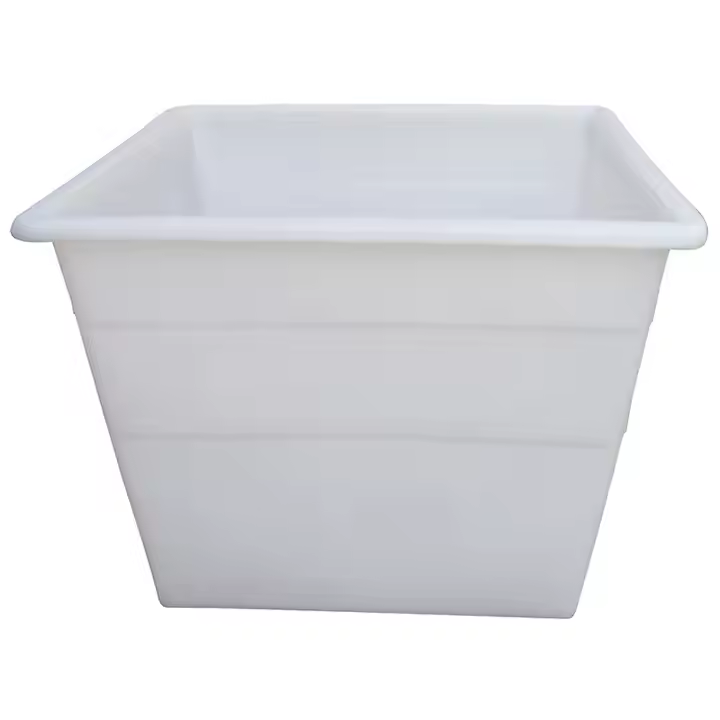 Lieljaudas plastmasas padeves plakanā tvertne