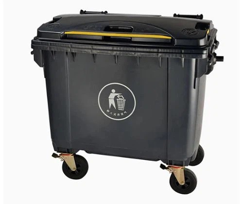 1100 litre black mobile garbage bin 1100 litre black mobile garbage bin
