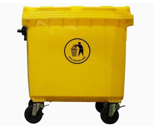 1100 litre yellow waste wheeled bin 1100 litre yellow waste wheeled bin