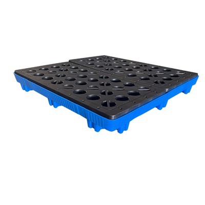 HDPE noplūdes klāji un ierobežojums